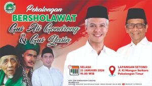 Pekalongan Bersholawat Bersama Gus Ali Gondrong Dan Gus Taj Yasin