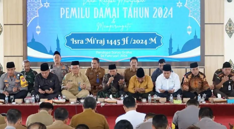 Doa Bersama Demi Mewujudkan Pemilu Damai Tahun 2024 dan Isra Mi’raj