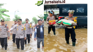 Banjir di Sejumlah Wilayah, Kapolres Jepara Terjunkan Personel Bantu Evakuasi Hingga Kerahkan Polwan di Dapur Umum