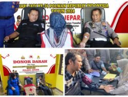 Sambut HUT ke-76, Polwan di Jepara Gelar Aksi Donor Darah