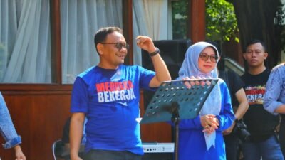 Penjabat (Pj.) Bupati Kudus Muhamad Hasan Chabibie yang hadir bersama istri, Aini Hasan Chabibie, mengapresiasi semangat peserta fun game