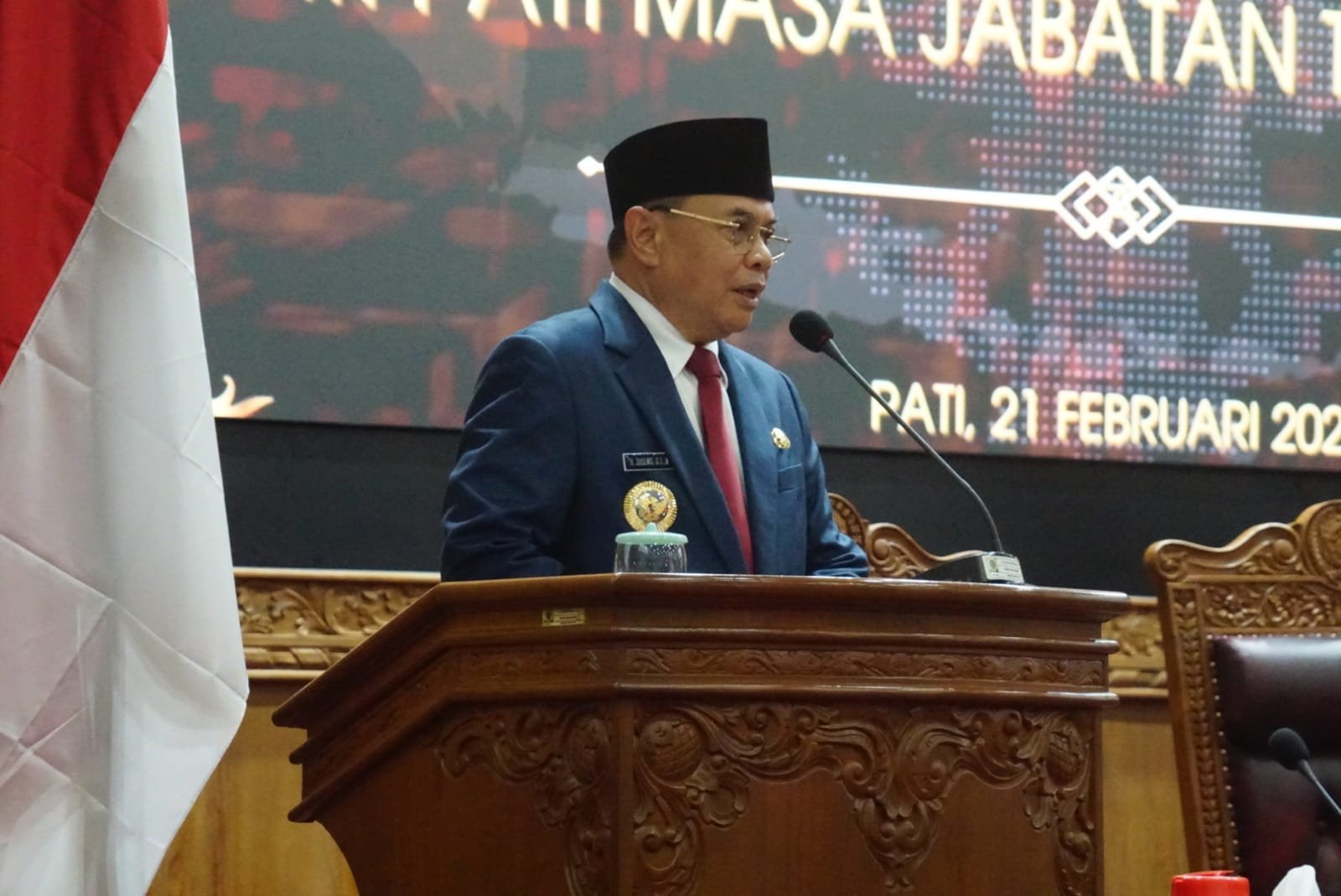 Pidato Paripurna, Sudewo-Chandra Tegaskan Komitmennya Dongkrak Pembangunan Infrastruktur