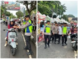 Kapolres Jepara Pimpin Patroli Dan Pengamanan Bazar Ramadan UMKM Hingga Berbagi Takjil Gratis Ke Masyarakat 