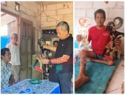 Suraji “Pria Istimewa” Pengrajin Wayang Kulit Dengan Keterbatasan Fisik