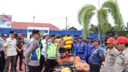 Hadapi Musim Hujan Ekstrem, Polres Jepara Gelar Apel Bersama Pergelaran Sarana Dan Prasarana Penanggulangan Bencana
