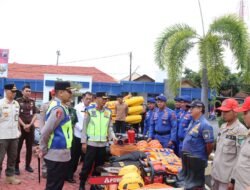 Hadapi Musim Hujan Ekstrem, Polres Jepara Gelar Apel Bersama Pergelaran Sarana Dan Prasarana Penanggulangan Bencana