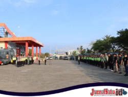 Kerahkan Ratusan Personel Gabungan, Polres Jepara Amankan Persijap Jepara Vs Bali United